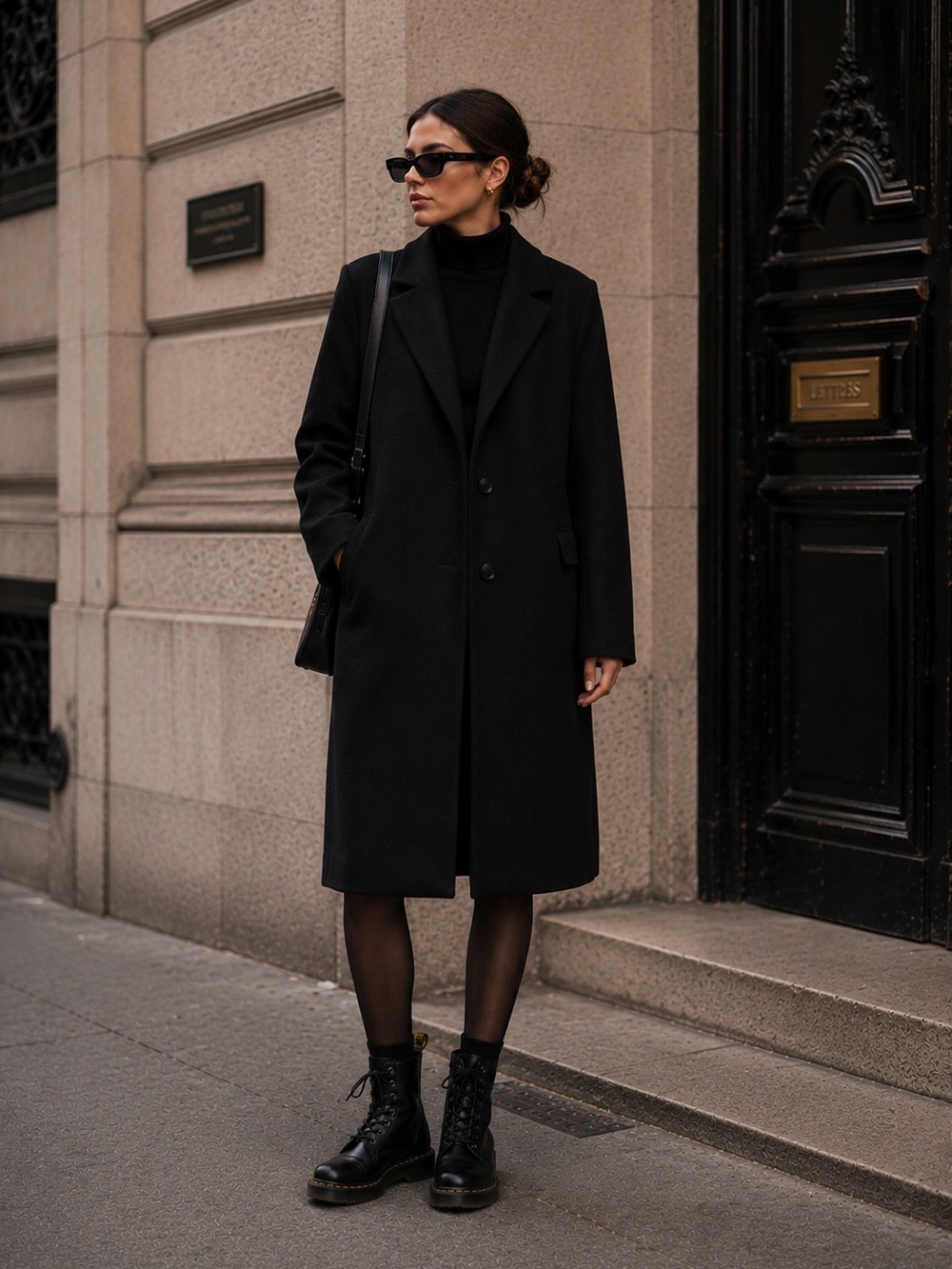 Comma Women’s Single Breasted Black Lined Coat Size 16 See Description